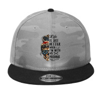 Life Is Just Better When I'm With My Mechanic Skull Camo Snapback | Artistshot