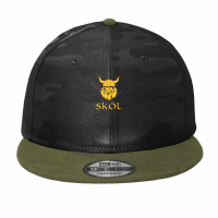 Skol Viking Fan Merchandise Purple Minnesota Adults Kids Camo Snapback | Artistshot