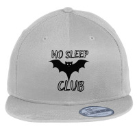 No Sleep Club (3) Flat Bill Snapback Cap | Artistshot