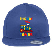 This Boy Loves Trains Locomotives And Wagon! Kid Boys Train T Shirt Flat Bill Snapback Cap | Artistshot