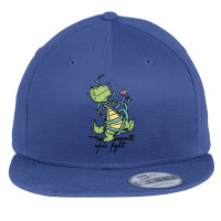 Dinosaur's Epic Fight Flat Bill Snapback Cap | Artistshot