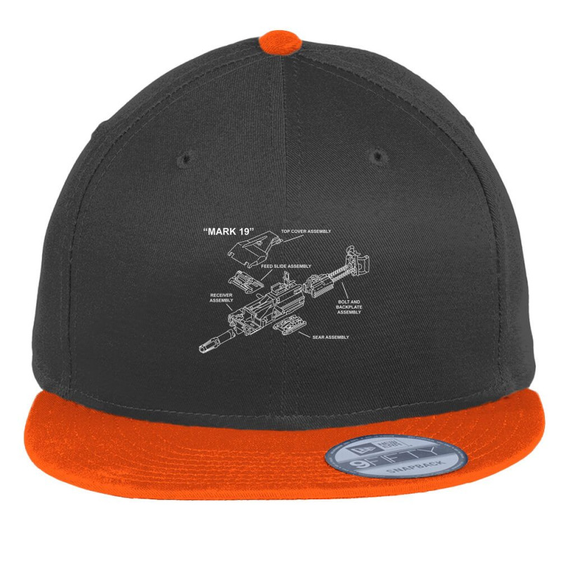 Mark 19 Gun Parts Diagram Schematic Mk19 Grenade Launcher Flat Bill Snapback Cap | Artistshot