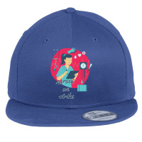 Nurses On Strike Flat Bill Snapback Cap | Artistshot