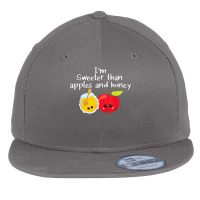 Rosh Hashanah Apples And Honey Shana Tova Jewish New Year T Shirt Flat Bill Snapback Cap | Artistshot