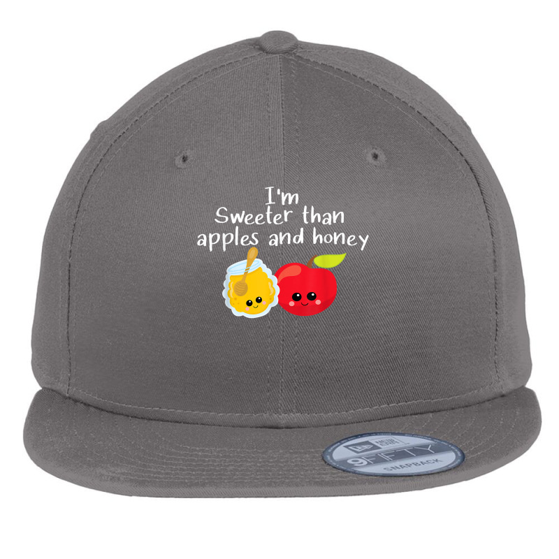 Rosh Hashanah Apples And Honey Shana Tova Jewish New Year T Shirt Flat Bill Snapback Cap | Artistshot