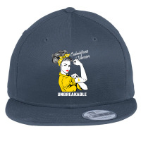 Endometriosis Warrior Unbreakable Awareness Flat Bill Snapback Cap | Artistshot