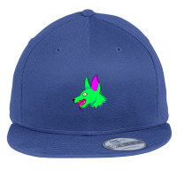 Neon Rabid Zombie Dog 1 Flat Bill Snapback Cap | Artistshot