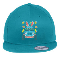 Bunny Ears Eggs Easter Flat Bill Snapback Cap | Artistshot