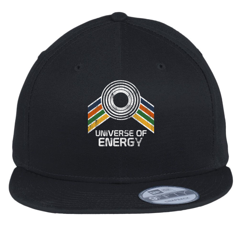 Universe Of Energy In Vintage Distressed Style Flat Bill Snapback Cap by cm-arts | Artistshot