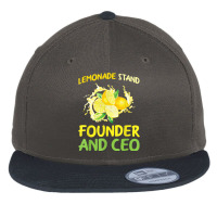 Lemonade Stand Founder And Ceo Lemon Juice Boss T Shirt Flat Bill Snapback Cap | Artistshot