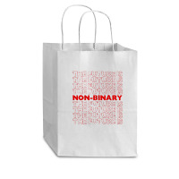 The Future Is Non Binary Gender Identity Genderqueer Cub Paper Bag - 8 X 4 1/2 X 10 1/4 | Artistshot