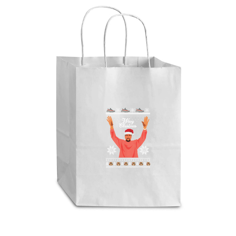 Hiphop Bear Ugly Xmaser Merry Chrismas Cub Paper Bag - 8 X 4 1/2 X 10 1/4 | Artistshot