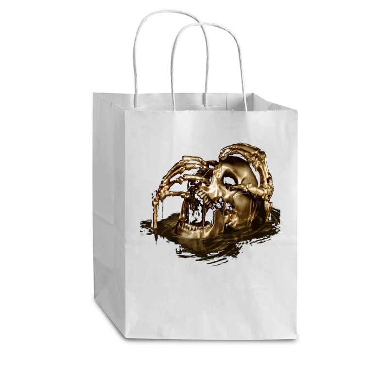 Black Sails Golden Skull Cub Paper Bag - 8 X 4 1/2 X 10 1/4 | Artistshot