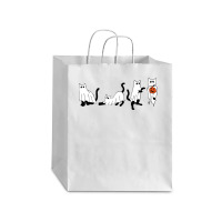 Black Cats And Pumpkin Halloween Cat Lovers Costume Ghost Debie Paper Bag - 10 X 5 X 13 | Artistshot