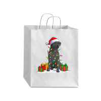 Black Lab Labrador Christmas Lights Pajama Dog Lover Xmas Debie Paper Bag - 10 X 5 X 13 | Artistshot