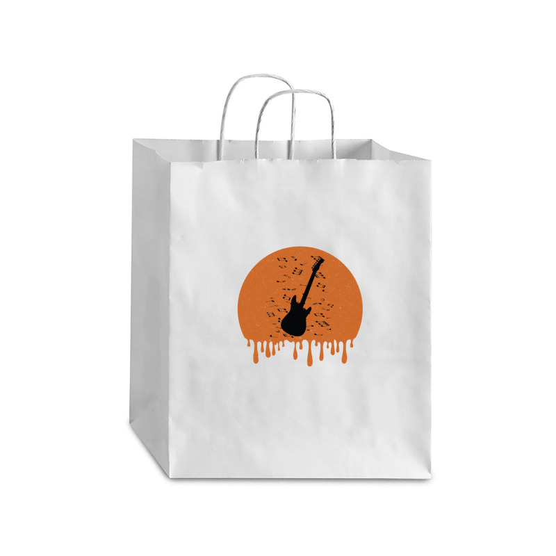 Retro Bass Guitar Dripping Debie Paper Bag - 10 X 5 X 13 | Artistshot