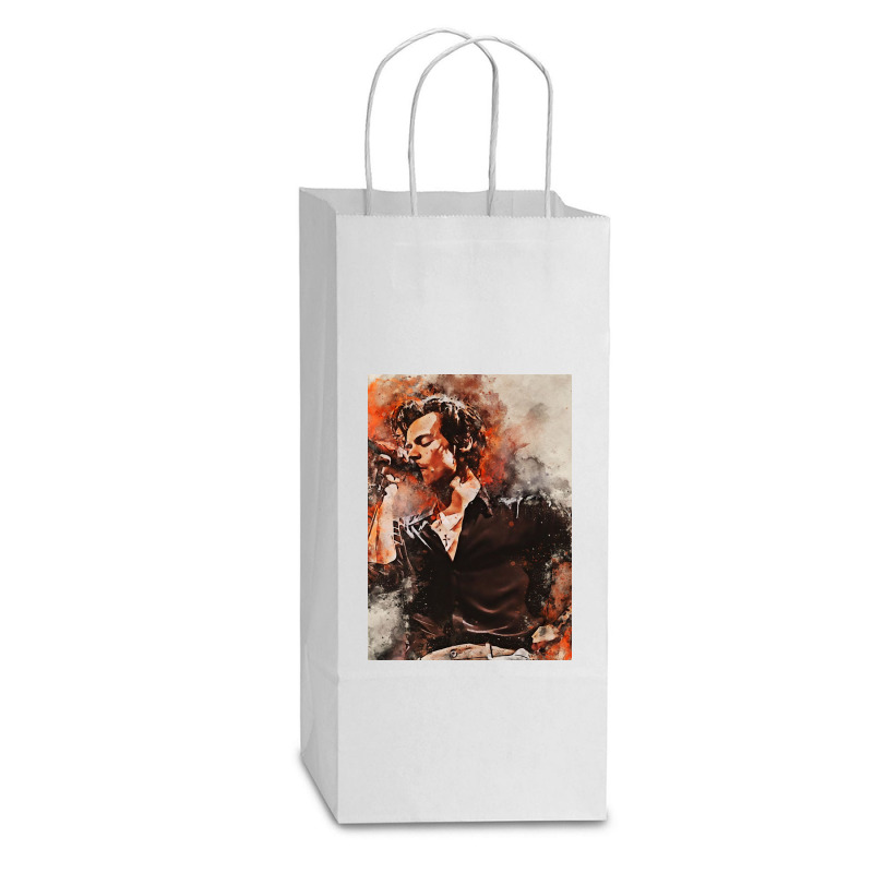 H. Styles Singer Double Wine Paper Bag - 6 1/2 X 3 1/2 X 12 3/8 | Artistshot