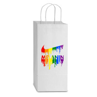 Drippin Melanin Shirts For Women Pride - Gifts Black History _010 Double Wine Paper Bag - 6 1/2 X 3 1/2 X 12 3/8 | Artistshot