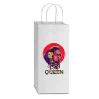 Beautiful African  Warrior Women Girls Double Wine Paper Bag - 6 1/2 X 3 1/2 X 12 3/8 | Artistshot