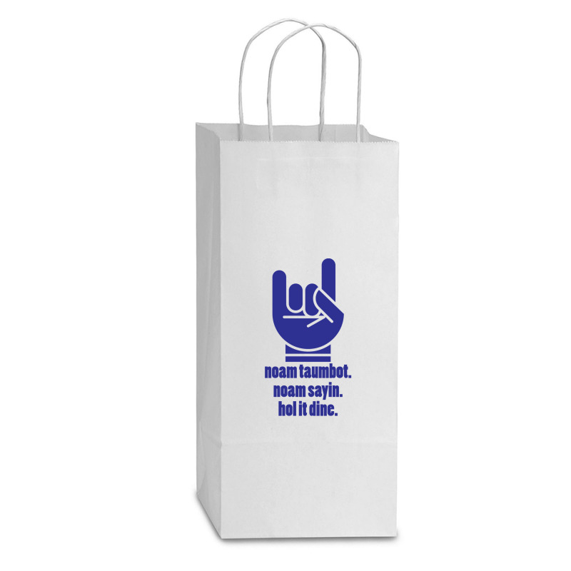 Screwston Texas Hol It Dine 2 Love Double Wine Paper Bag - 6 1/2 X 3 1/2 X 12 3/8 | Artistshot