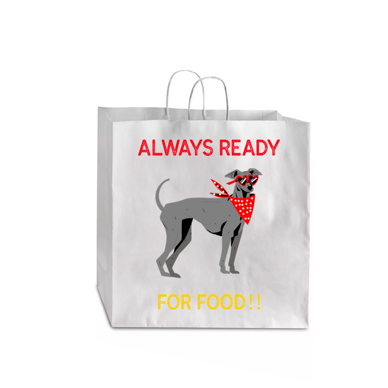 Always Ready For Food Jumbo Paper Bag - 18 X 7 X 18 3/4 | Artistshot