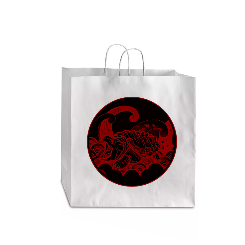 Giant Alligator Snapping Turtle - Japanese Style For Reptiles Lovers - Jumbo Paper Bag - 18 X 7 X 18 3/4 | Artistshot