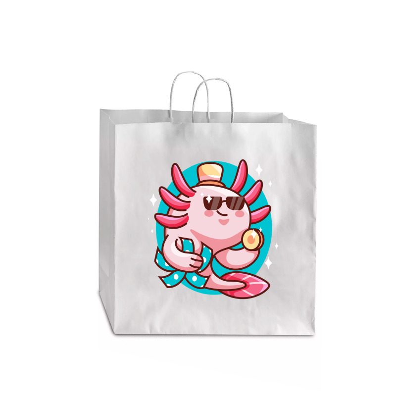 Axolotl Axolotl Fish Axolotl Pun Axolotl Lover Funny Axolotl Cute Axol Jumbo Paper Bag - 18 X 7 X 18 3/4 | Artistshot