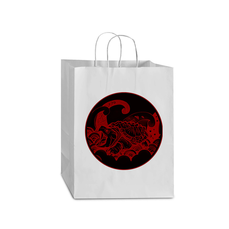 Giant Alligator Snapping Turtle - Japanese Style For Reptiles Lovers - Mart Paper Bag -13 X 7 X 17 | Artistshot