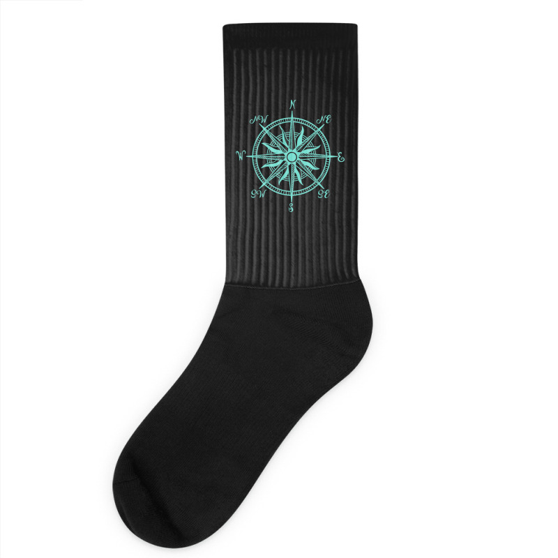 Compass Shirt Wandering Traveler Nomad Vacation Sailing Gift Socks | Artistshot