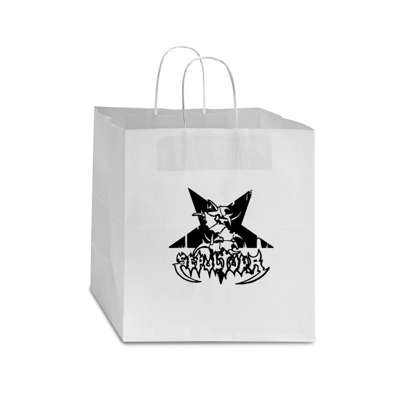 Black Sepultura Star Paper Bag - 13 X 7 X 13 | Artistshot