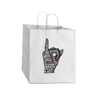 J15 Founder's Day Aka Women Hand Sign Words Sweatshirt Take Out Paper Bag - 14 X 10 X 15 1/2 | Artistshot