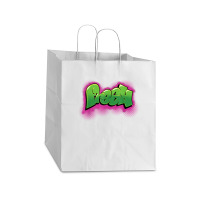 Fresh 90s Hiphop Graffiti Take Out Paper Bag - 14 X 10 X 15 1/2 | Artistshot