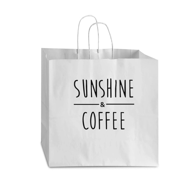 Sunshine And Coffee Vogue Paper Bag - 16 X 6 X 12 | Artistshot