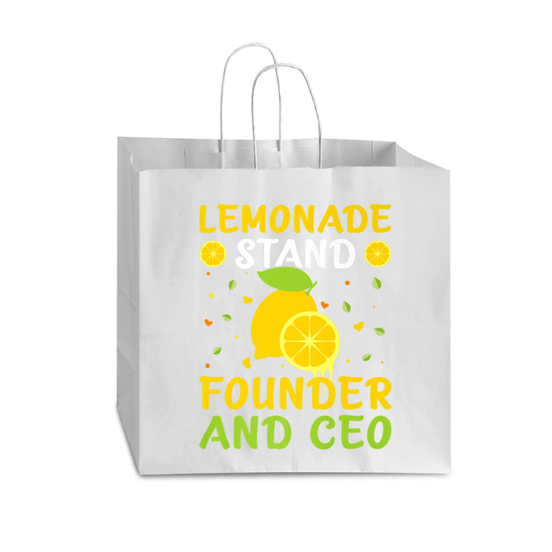 Lemonade Stand Founder And Ceo Premium T Shirt Vogue Paper Bag - 16 X 6 X 12 | Artistshot