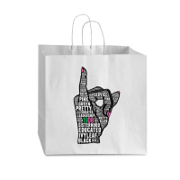 J15 Founder's Day Aka Women Hand Sign Words Sweatshirt Vogue Paper Bag - 16 X 6 X 12 | Artistshot