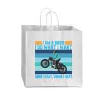 I Am A Biker I Do What I Want Vogue Paper Bag - 16 X 6 X 12 | Artistshot