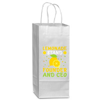 Lemonade Stand Founder And Ceo Premium T Shirt Wine Paper Bag - 5 1/2 X 3 1/4 X 13 | Artistshot