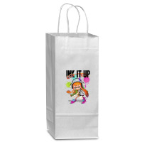 Splatoon Ink It Up Squid Inkling Splatter Poster Wine Paper Bag - 5 1/2 X 3 1/4 X 13 | Artistshot