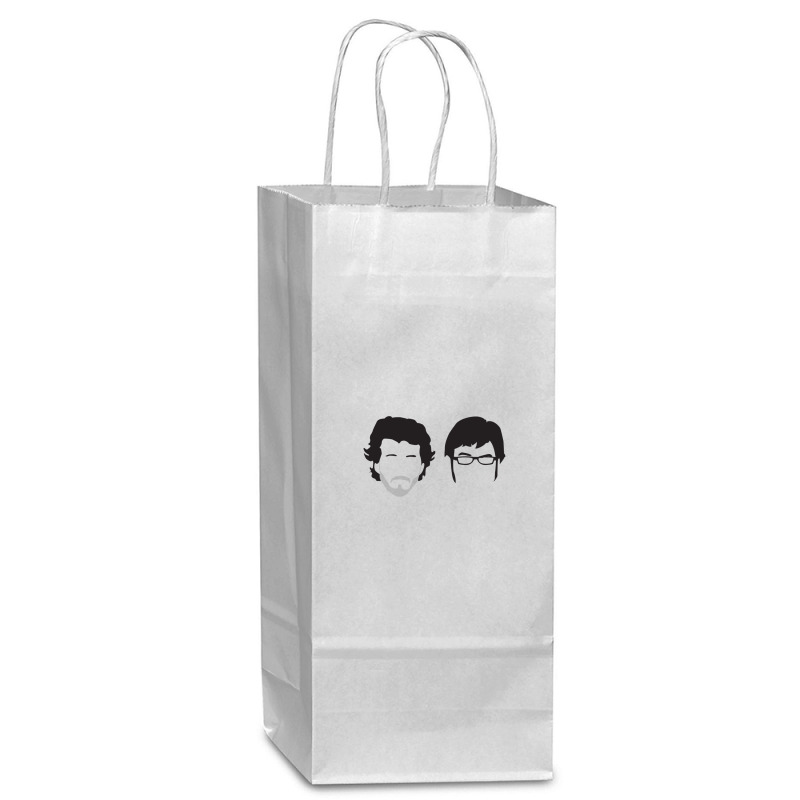 Flight Of The Conchords Silly-ettes Wine Paper Bag - 5 1/2 X 3 1/4 X 13 | Artistshot