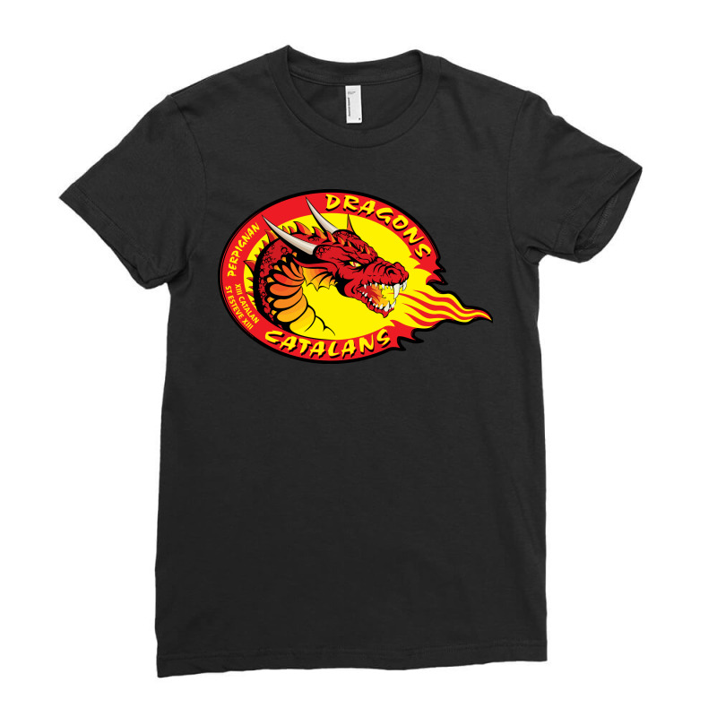 Catalans Dragons Ladies Fitted T-Shirt by SomArt | Artistshot