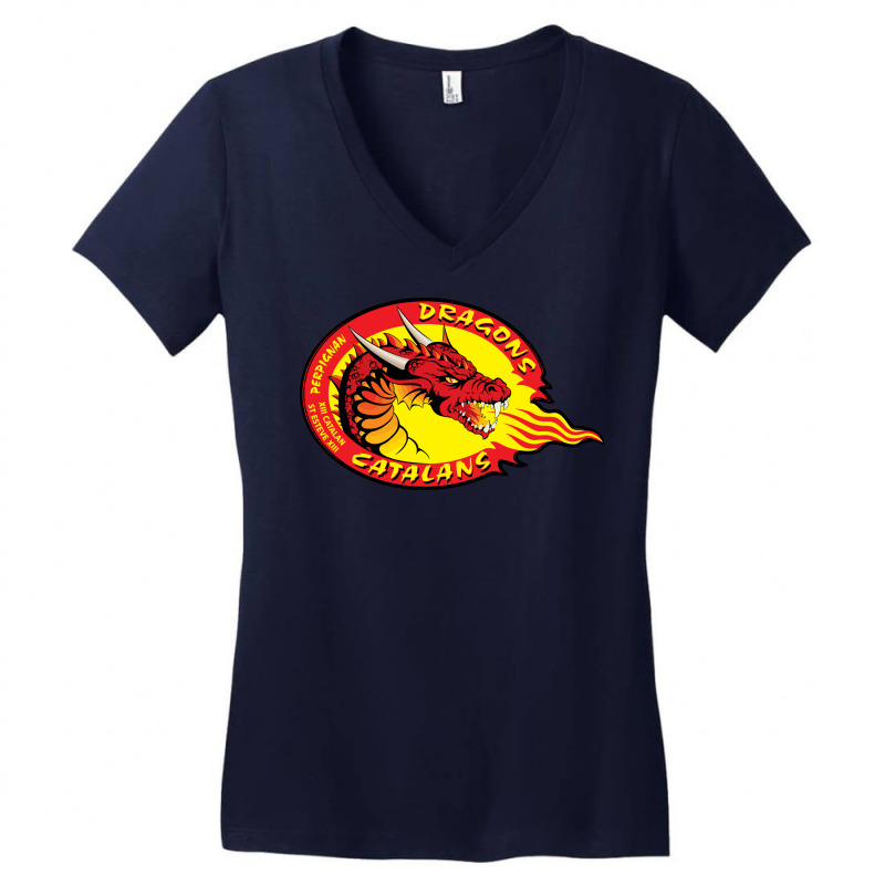 Catalans Dragons Women's V-Neck T-Shirt by SomArt | Artistshot