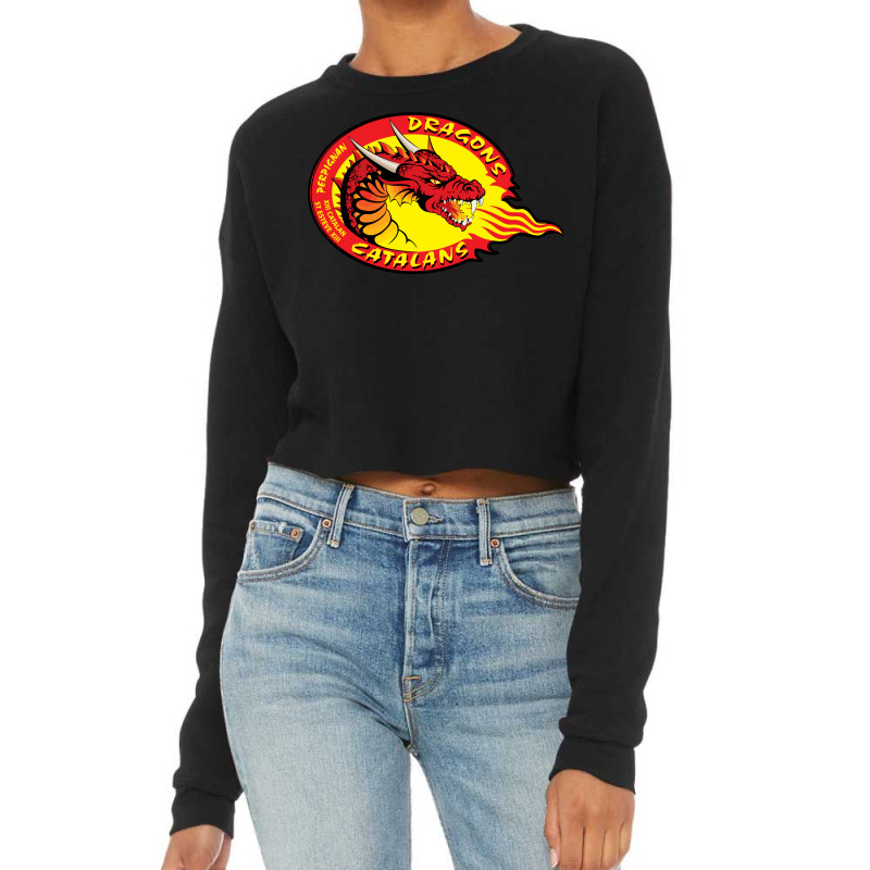 Catalans Dragons Cropped Sweater by SomArt | Artistshot