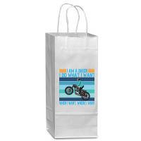 I Am A Biker I Do What I Want Wine Paper Bag - 5 1/2 X 3 1/4 X 13 | Artistshot