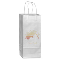 Not All Who Wander Are Lost Gradient Mountain Gold Wine Paper Bag - 5 1/2 X 3 1/4 X 13 | Artistshot