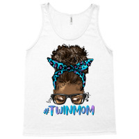 Afro Messy Bun Twin Mom Tank Top | Artistshot