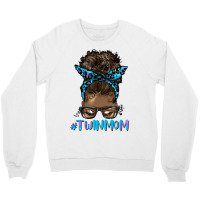 Afro Messy Bun Twin Mom Crewneck Sweatshirt | Artistshot