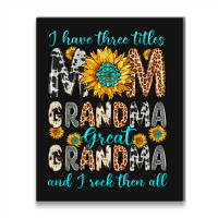 I Have Three Tittles Mom Grandma Great Grandma Metal Print Vertical | Artistshot