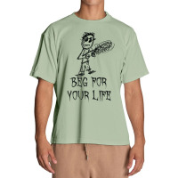 Beg For Your Life Halloween Costume Word Design T Shirt Urban Heavy T-shirt | Artistshot