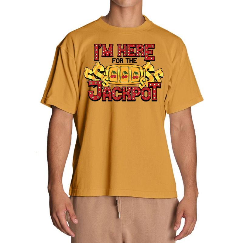 Slot Machine Im Here For Jackpot Game Gambling Casino T Shirt Urban Heavy T-shirt | Artistshot