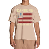 Carbone Last Name Surname American Flag Family T Shirt Urban Heavy T-shirt | Artistshot